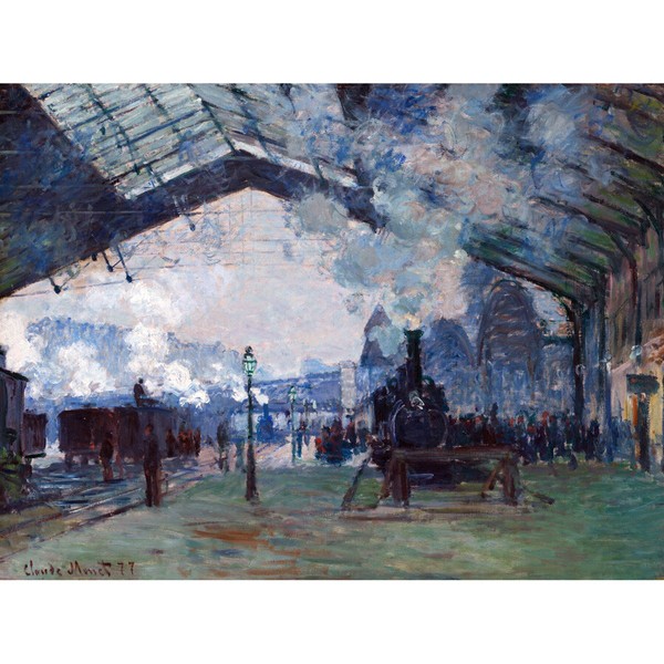 Claude Monet Normandie-Zug Gare Saint Lazare Kunstdruck Leinwand 30X40 Cm-image