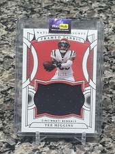 2021 TEE HIGGINS PANINI NATIONAL TREASURES FRAMED FABRIC RELIC 70/99