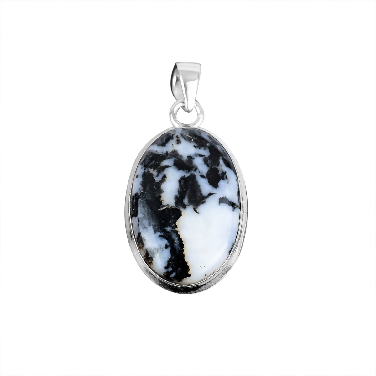 Valentines Sale White Buffalo Turquoise Stone Artisan Pendant