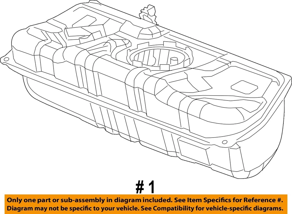 Base del tanque de combustible 1,4 L híbrido tracción delantera OEM 2011 2012 2013 Chevrolet Volt Foto 4 de 4