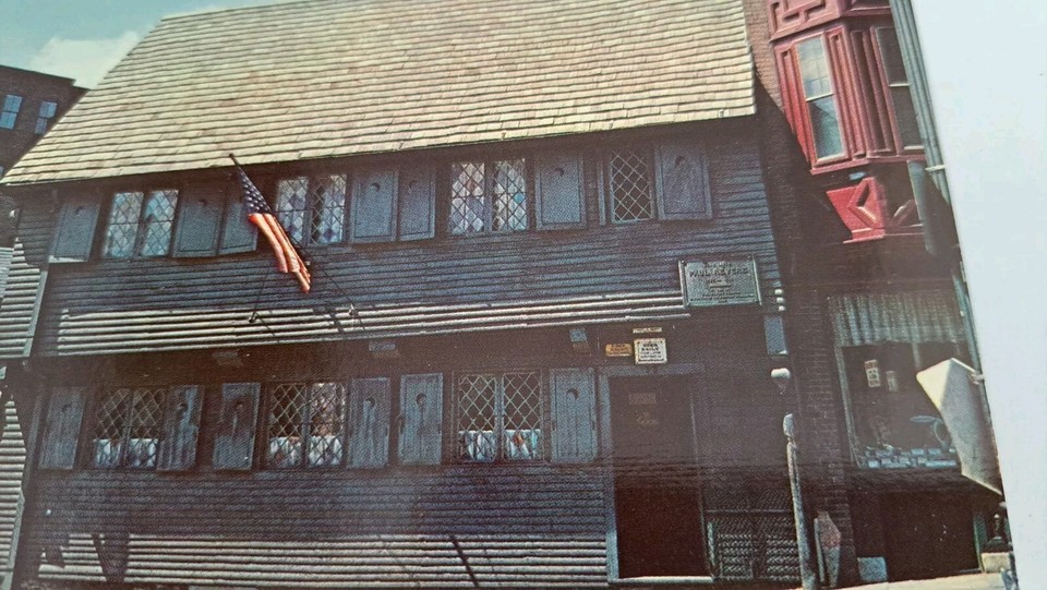 Postcard Unposted Paul Revere House Boston Massachusetts 1970 eBay
