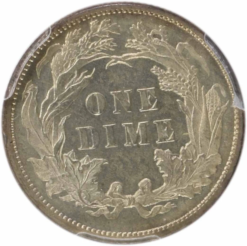 1890 Liberty Seated Silver Dime F-109 PR63 PCGS - Image 4 of 4