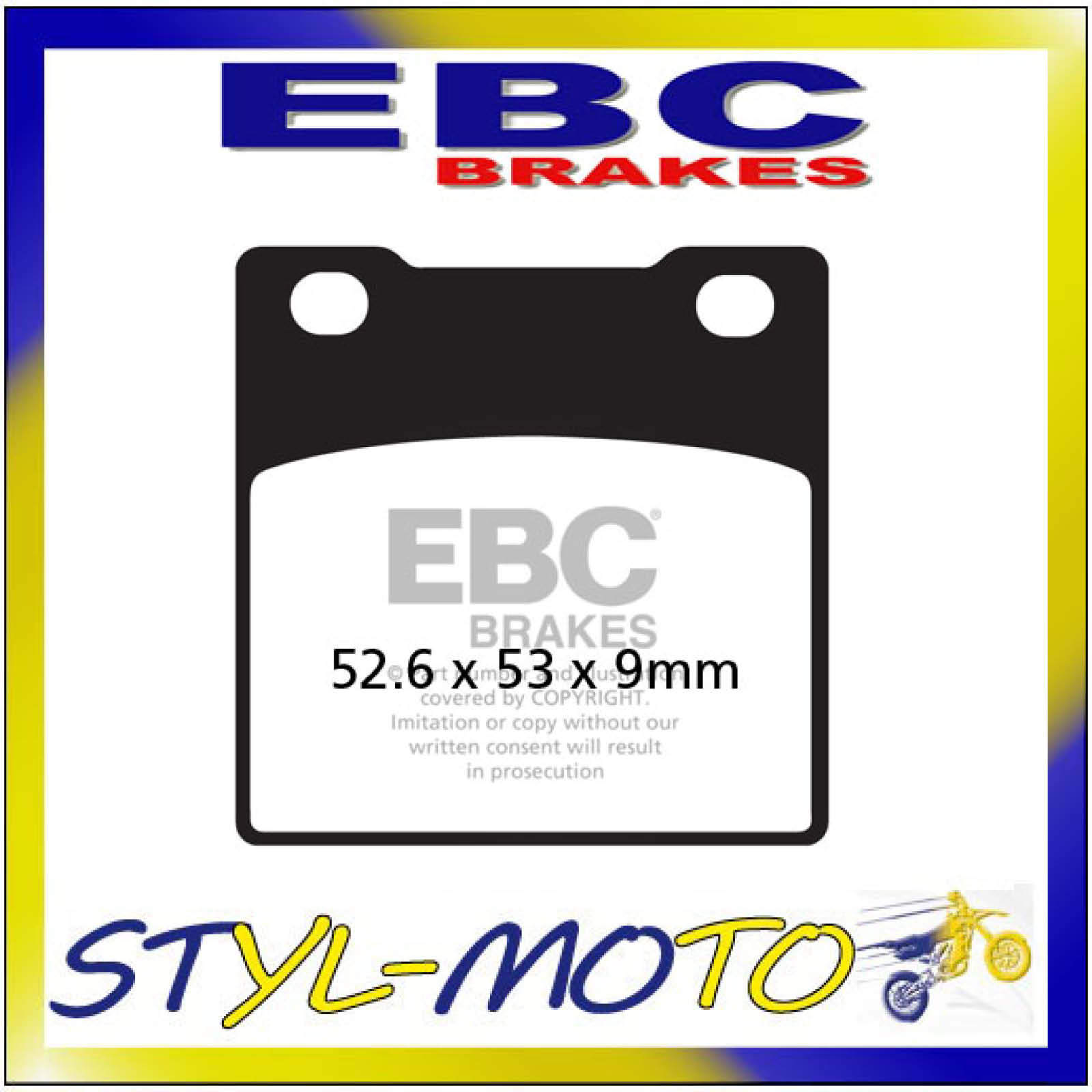 FA063HH PASTIGLIE SINTERIZZATE POSTERIORI EBC SUZUKI RF 400 R 1993-1997