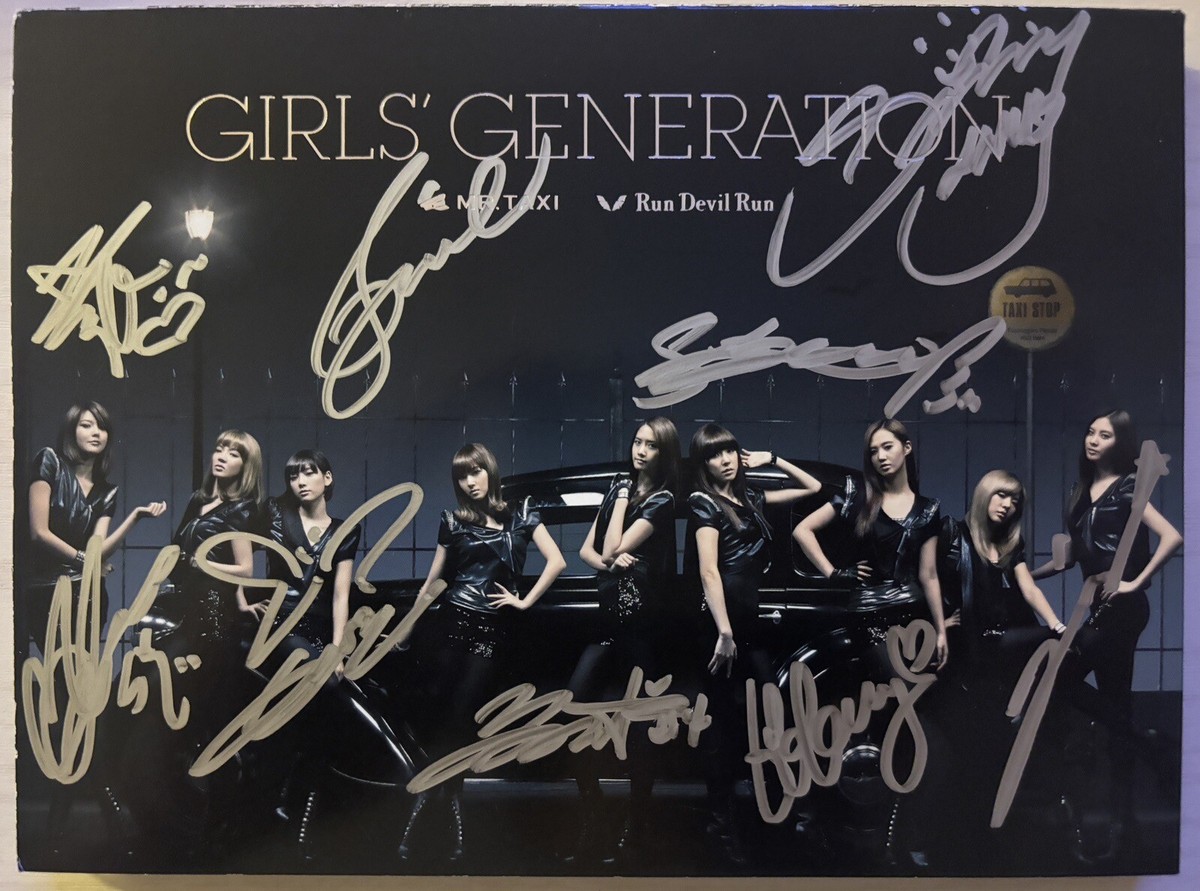 SNSD [Mr. Taxi] All Member Autographed Signed Album GIRLS