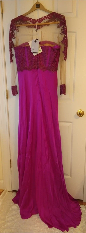 NUEVO VESTIDO MUJER BLUMARINE MAGENTA US 8 10 IT 46 D 40 HECHO EN ITALIA Foto 4 de 4