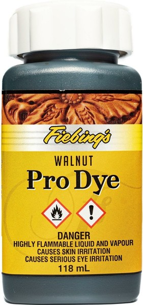 Tinte Fiebing's Pro - Tinte para cuero - Botella de 118 ml para todas las superficies de cuero