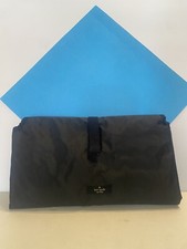 Kate Spade Nylon All Black Travel Baby Changing Pad Opens Up To 28  x 21  