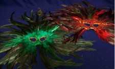 2 LARGE ADULT MARDI GRAS MASQUERADE BALL PARTY MASK MASKS