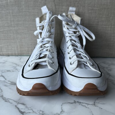 Platform CONVERSE RUN STAR HIKE HI White 166799C Women Size 8.5