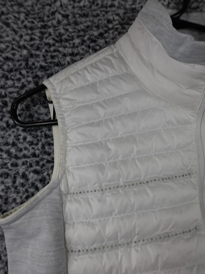 Nike Golf Aeroloft полный молнии жилет куртка белое серебро женщин маленький - Изображение 2 из 4