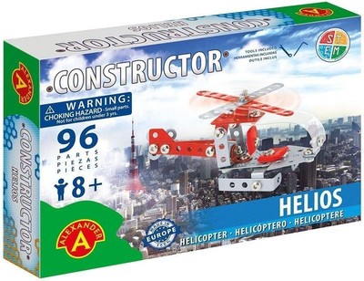 Alexander Toys Metallbausatz Constructor Helios Helikopter, 96 Teile