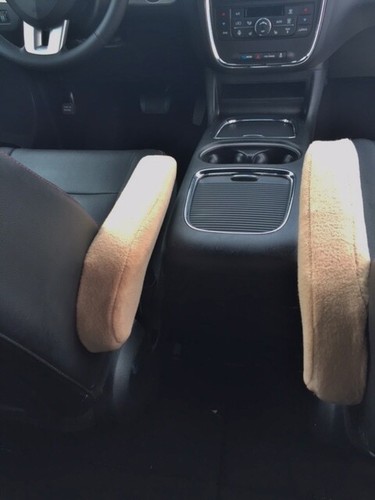 Auto Armrest Covers-Compatible with the Dodge Grand Caravan Fleece -XLGSLMFL - Picture 13 of 16