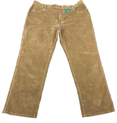 LL Bean 1912 Corduroy Jeans Dune Brown Men s 42X30 5-Pocket Old School 502838