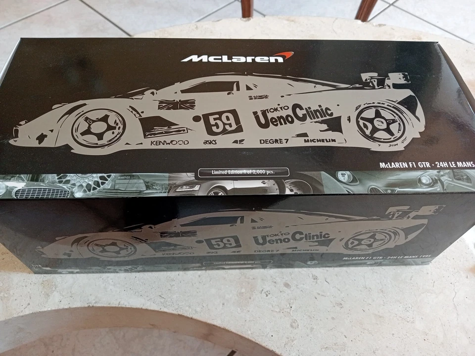 RARISSIMA MINICHAMPS 1/18 McLaren F1 GTR - 24H Le Mans 1995 Lim. Edition 2000 p. - Immagine 2 di 4