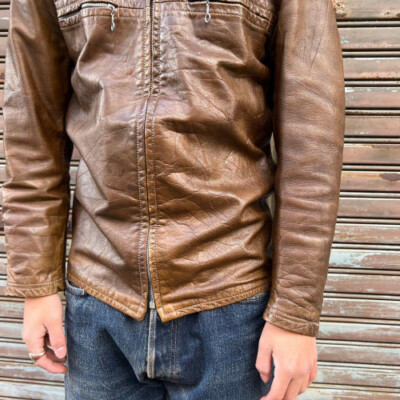 Harley-Davidson Vintage single rider jacket Size S Brown 60s70s