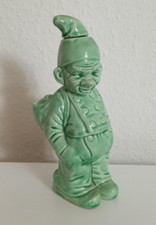 RAR Wunderschöne alte grünliche Figuren Flasche "Deutscher Michel"? Porzellan