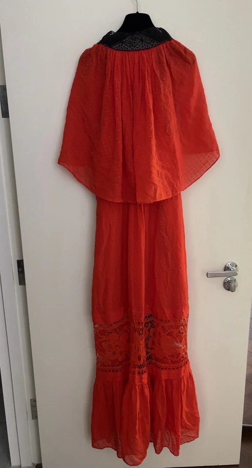 Maxi Vestido Temperley London Rojo 12UK Foto 4 de 4