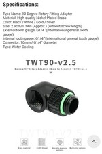 Barrow Water Cooling 1/4" Male / Female 90