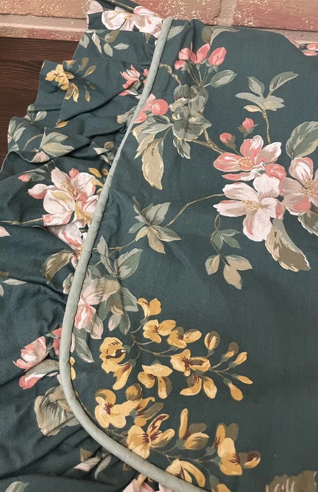 Funda de almohada vintage Williamsburg Crown Crafts tamaño king 2 cabaña Foto 3 de 4