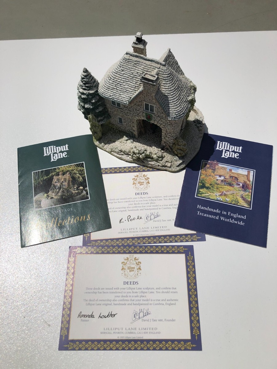 LILLIPUT LANE スノーコテージ ☆ DON LODGE LILLIPUT LANE Snowdon Lodge, NEW, Mint, w/Original Box & Deed | eBay