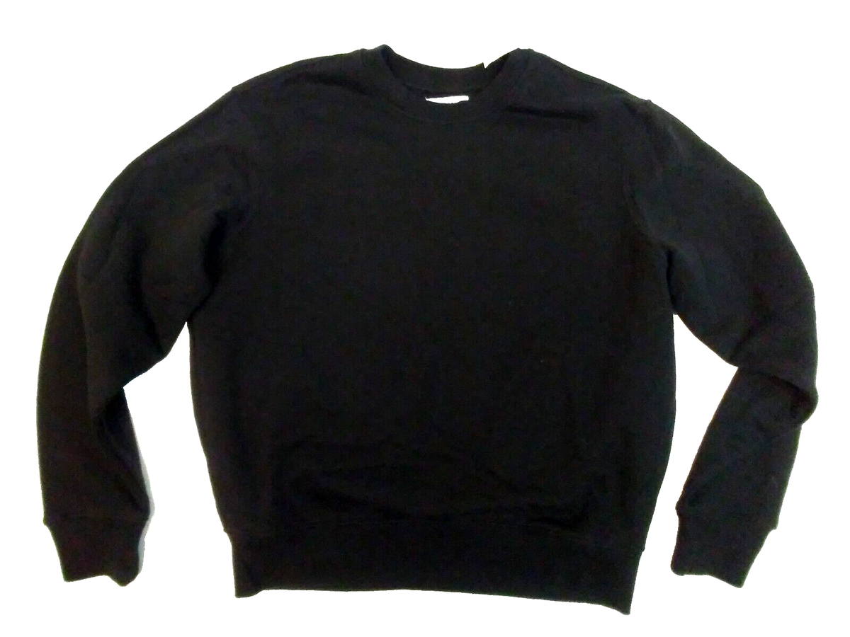 NEW Old Navy Mens Small Oversized Crew-neck Sweatshirt in Black