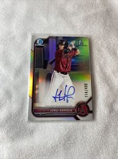 2022 BOWMAN CHROME JORGE BARROSA 1ST AUTO REFRACTOR /499 #CPA-JBA DIAMONDBACKS