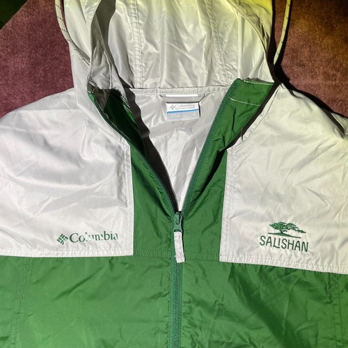 Men's Salishan Columbia Flash Challenger Windbreaker Size Large Green  - Picture 3 of 7