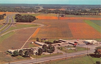Milan Ohio~Homestead Farm-Inn-Cocktail Lounge-Gulf Auto Service Center Postkarte