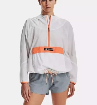 Under Armor UA RUSH  Woven Anorak Jacket Size Women's XL