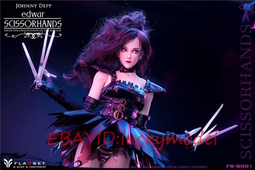 FLAGSET FS-G001 Female Edward Scissorhands 1/6 Action Figure In Stock NEW - Picture 5 of 9