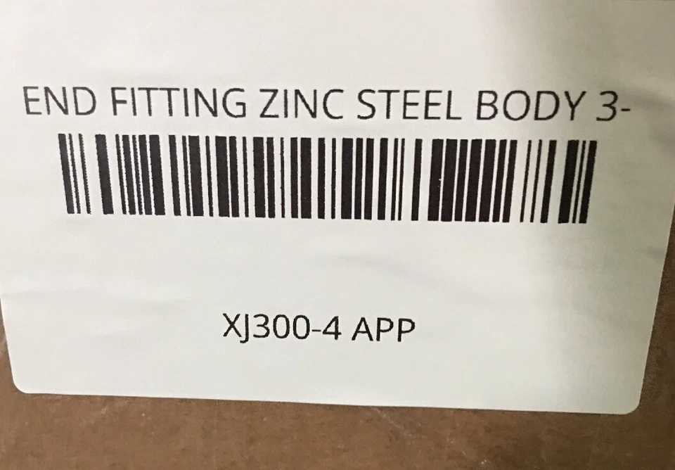 XJ300-4 APPLETON MONTAJE FINAL CUERPO DE ACERO ZINC 3 PULGADAS 5-1/2 LONGITUD 10 PULGADAS 4 PULGADAS Foto 4 de 4