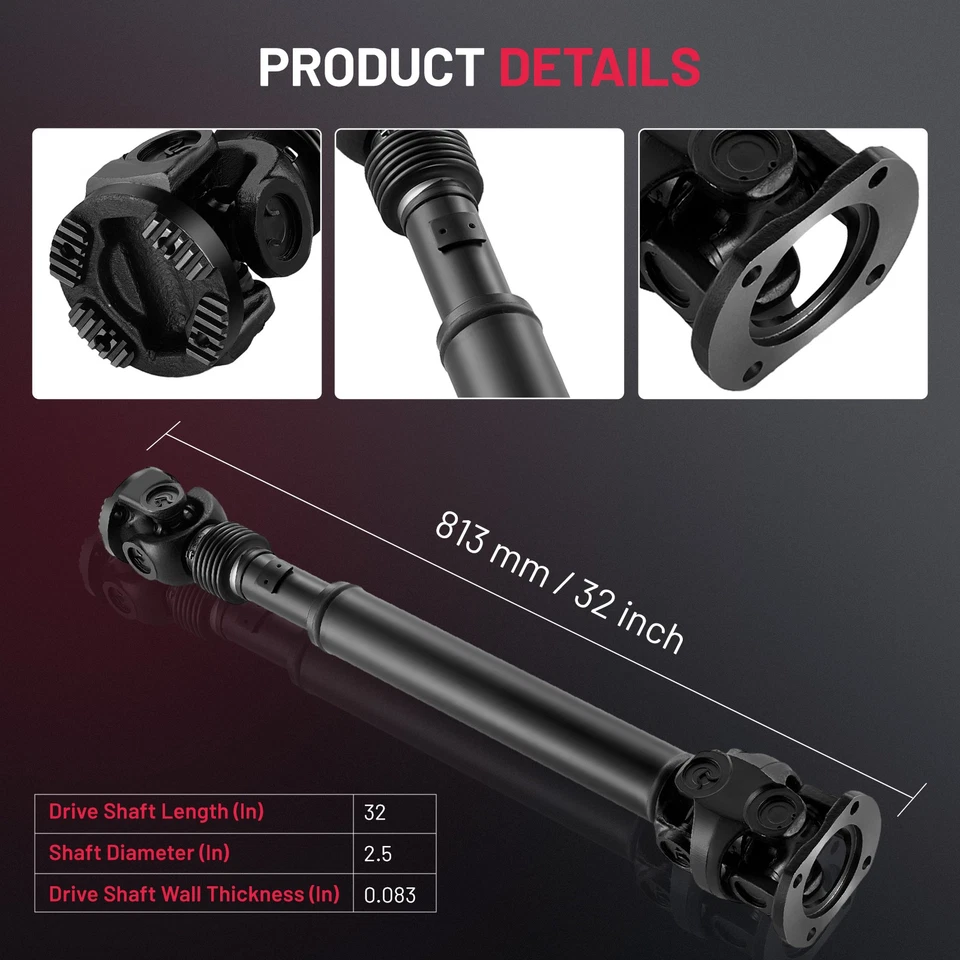 Front Drive Shaft Driveshaft Assembly for 2011-2013 Ram 3500 L6 6.7L 4WD Foto 3 de 4