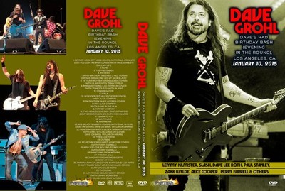 FOO FIGHTERS DAVE'S RAD BIRTHDAY BASH 01-10-2015 LOS ANGLELES (2 DVDS)! KISS DIO