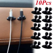 10pcs Car Interior Wire Cable Holder Clip Kit Charger Line Organizer Accessories