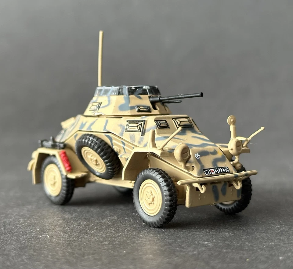 1:72 WWII German Sd.Kfz. 222 Scout Armored Car 10th Panzer Div 1943 Diecast READ - Image 2 of 4