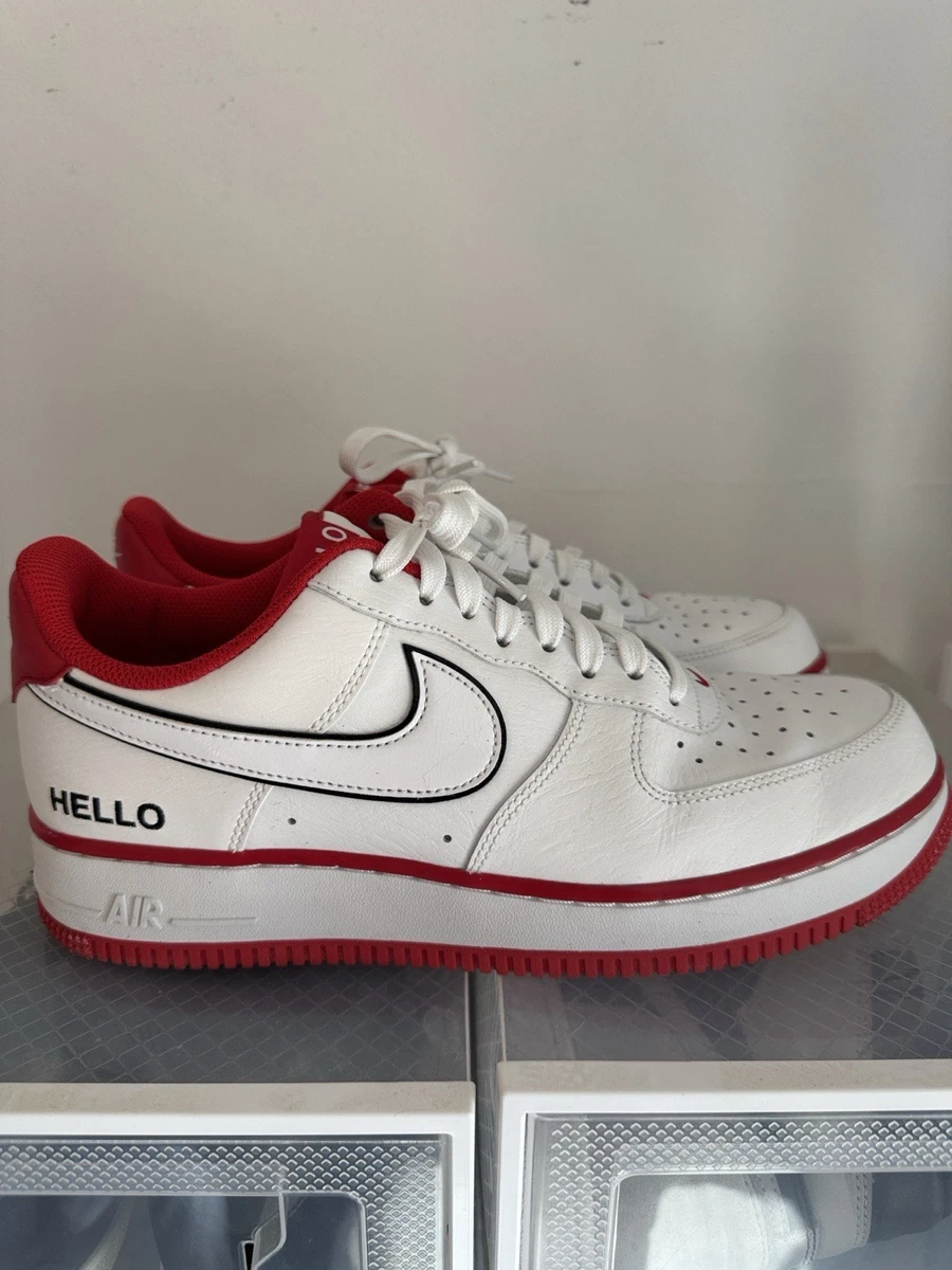 Preços baixos em Nike Air Force 1 Low White Red Sole | eBay