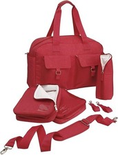 Image of Red Coral Baby Nappy Changing Bag Multi-functional Adjustable Straps
