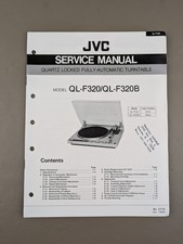 JVC Model QL-F320/F320B Quartz Locked Fully Auto Turntable Service Manual D-2486