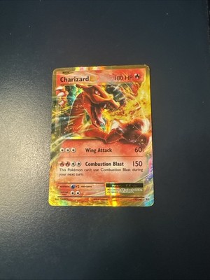 Pokémon Charizard-EX #12 Holo Rare card from the 2016 XY Evolutions set.