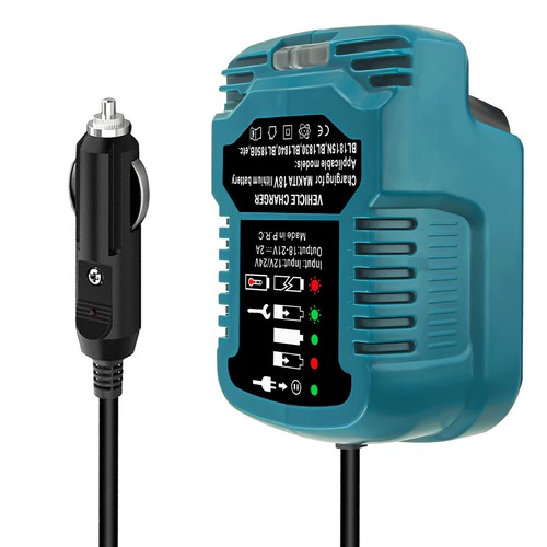Car Charger Cigarette Lighter Plug With LED Replace For Makita 18V LXT Battery - Picture 1 of 8