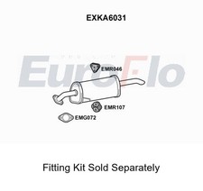 Rear Muffler Silencer Insert Exhaust System Fits Kia Rio EuroFlo EXKA6031