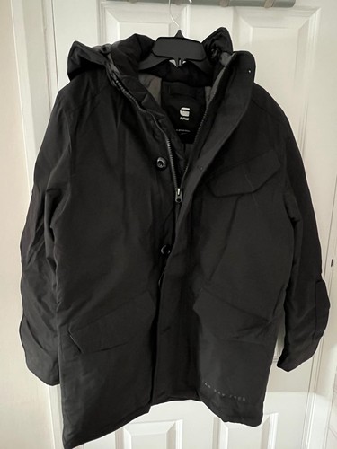 Chaquetas parka acolchadas con capucha G-STAR para hombre - negras - talla pequeña - nuevas con etiquetas - Imagen 6 de 11