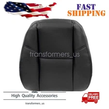 Driver or Passenger Back Perforated Seat Cover Black For 07-14 Cadillac Escalade