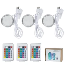 3PCS Remote Control RGB LED Lamp Kit 001 for Bambu 3PCS RGB LED Lamp Kit 001