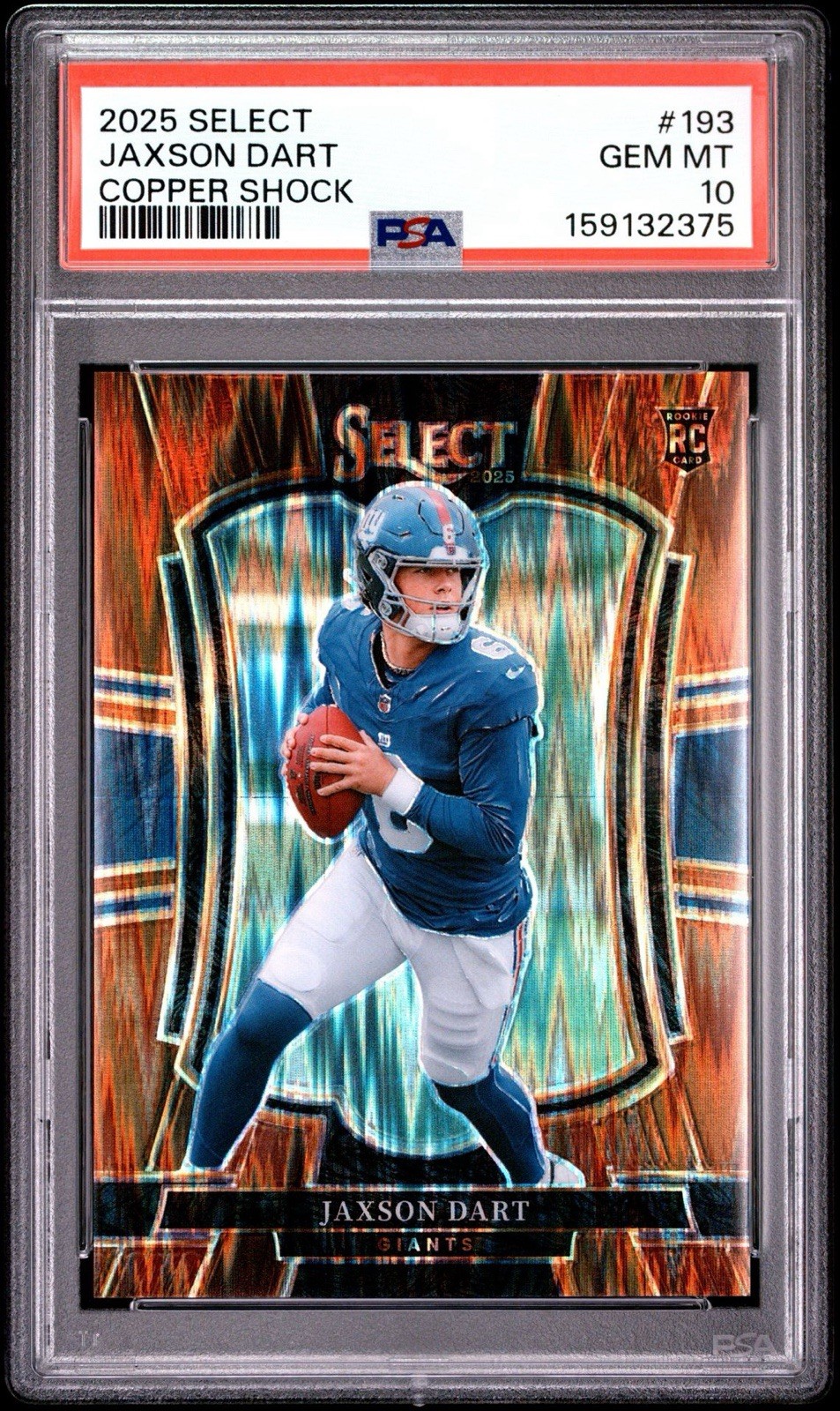 Jaxson Dart Panini Select #193 Copper Shock