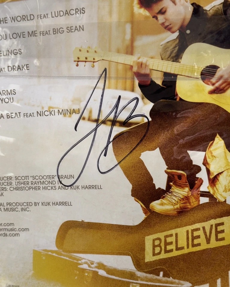 RARO Justin Bieber Believe Vinilo 2012 - Inserto FIRMADO - 2 LP de fotos Foto 3 de 3