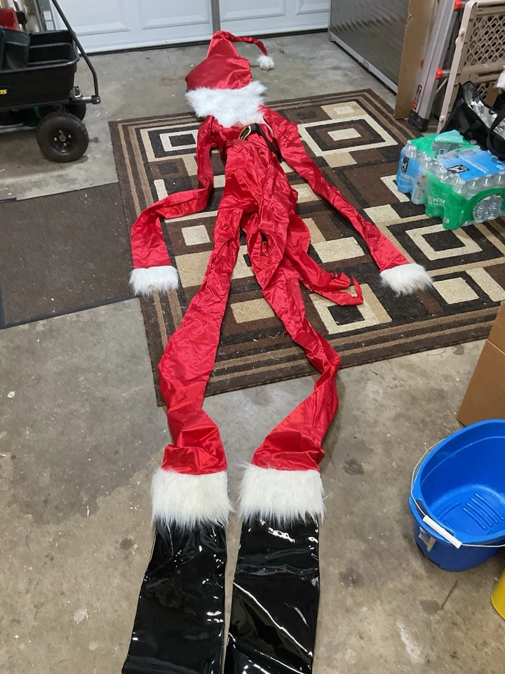 13 ft Jack Skellington Santa Outfit Kit | Hat, Beard, Jacket, Belt & Pants - Image 3 of 3
