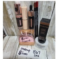 Makeup Revolution 8Item Cosmetic Bundle Concealer Foundation Powder Liner Blush