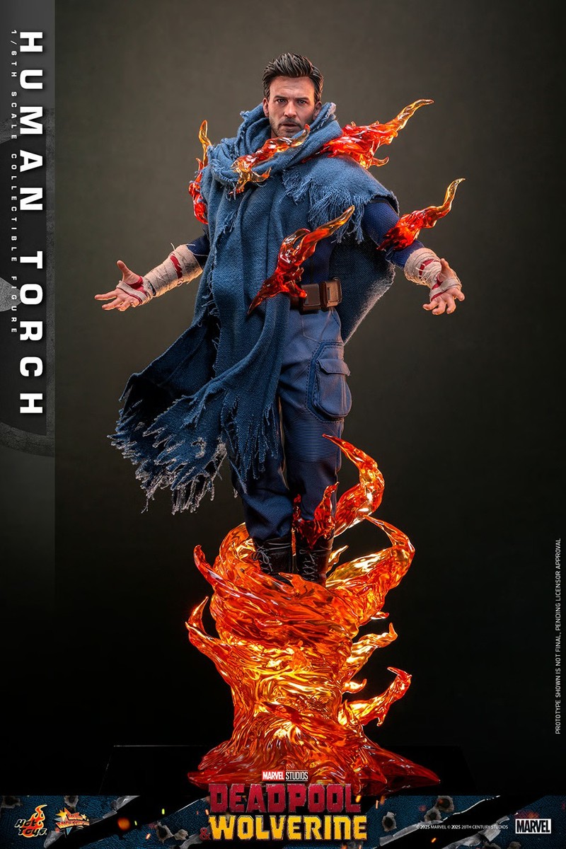 Hot Toys MMS789 Deadpool & Wolverine Human Torch 1/6 Scale Figure