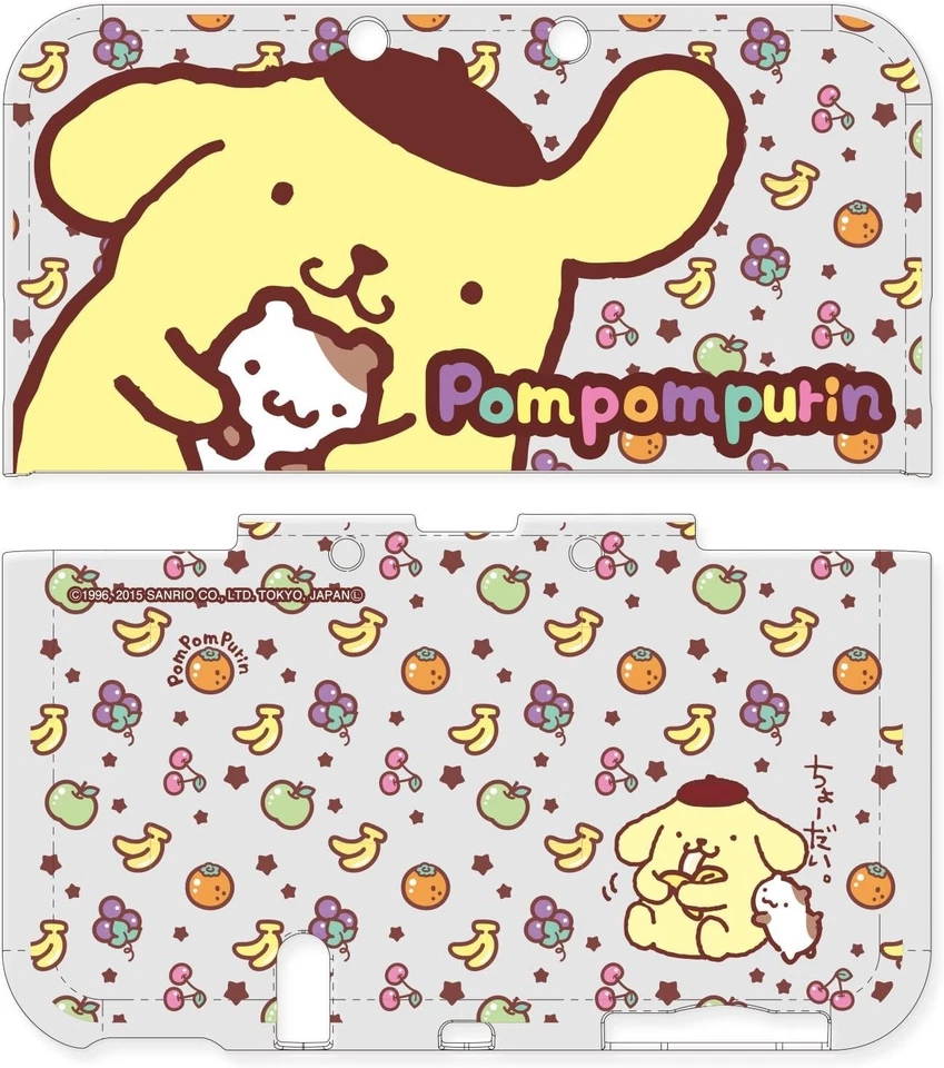 Elegant PomPomPurin Fruits Clear Hard Cover for New3DSLL - Sanrio Approved - Image 4 of 4